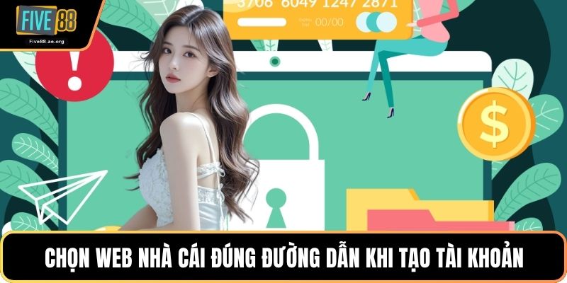 Chọn web nhà cái đúng đường dẫn khi tạo tài khoản